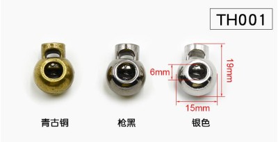 ZJ    高檔金屬彈簧釦  雙孔扣 細節-1